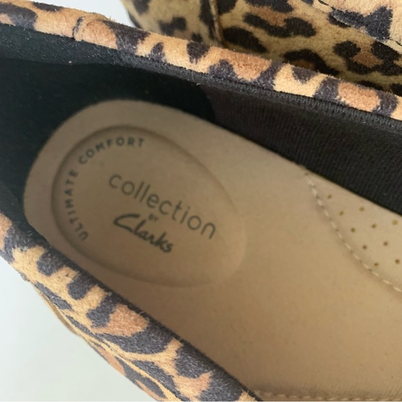 Clarks Leopard Print Flats - Picture 2 of 9